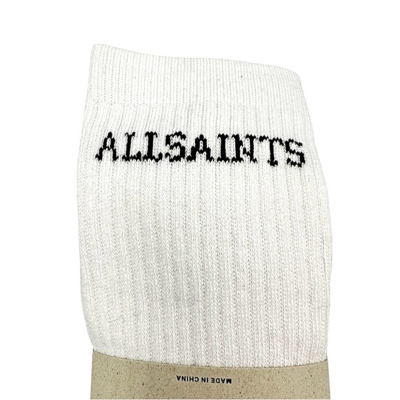 All Saints White Crew Socks. PICK ONE - Picture 4 of 5